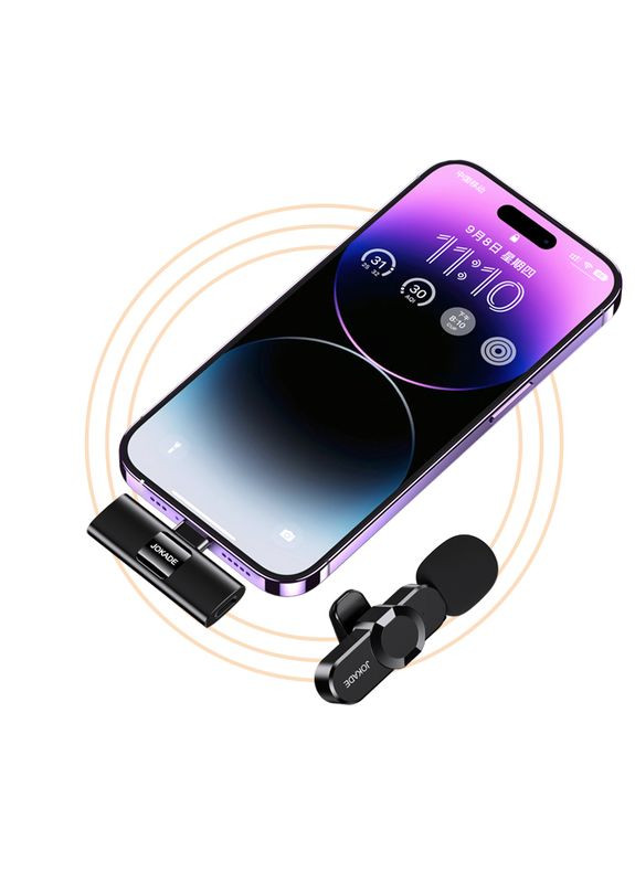 Беспроводной микрофон JD057 to Lightning connector- черный Jokade (368852403)