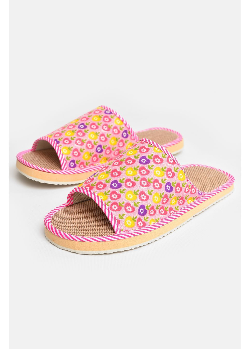 Розовые тапочки домашние женские розового цвета Let's Shop