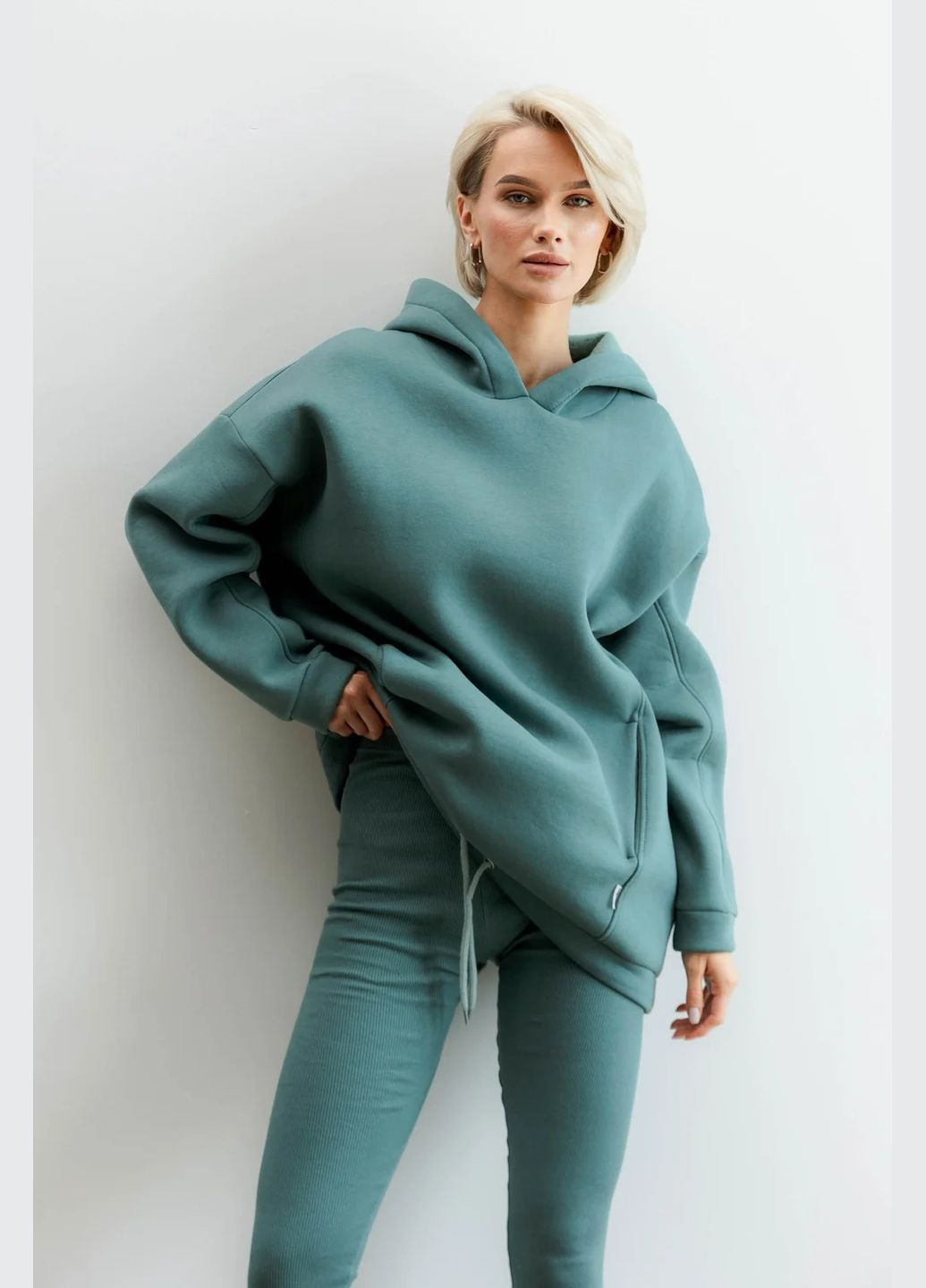 Оливковые демисезонные лосины Seventeen