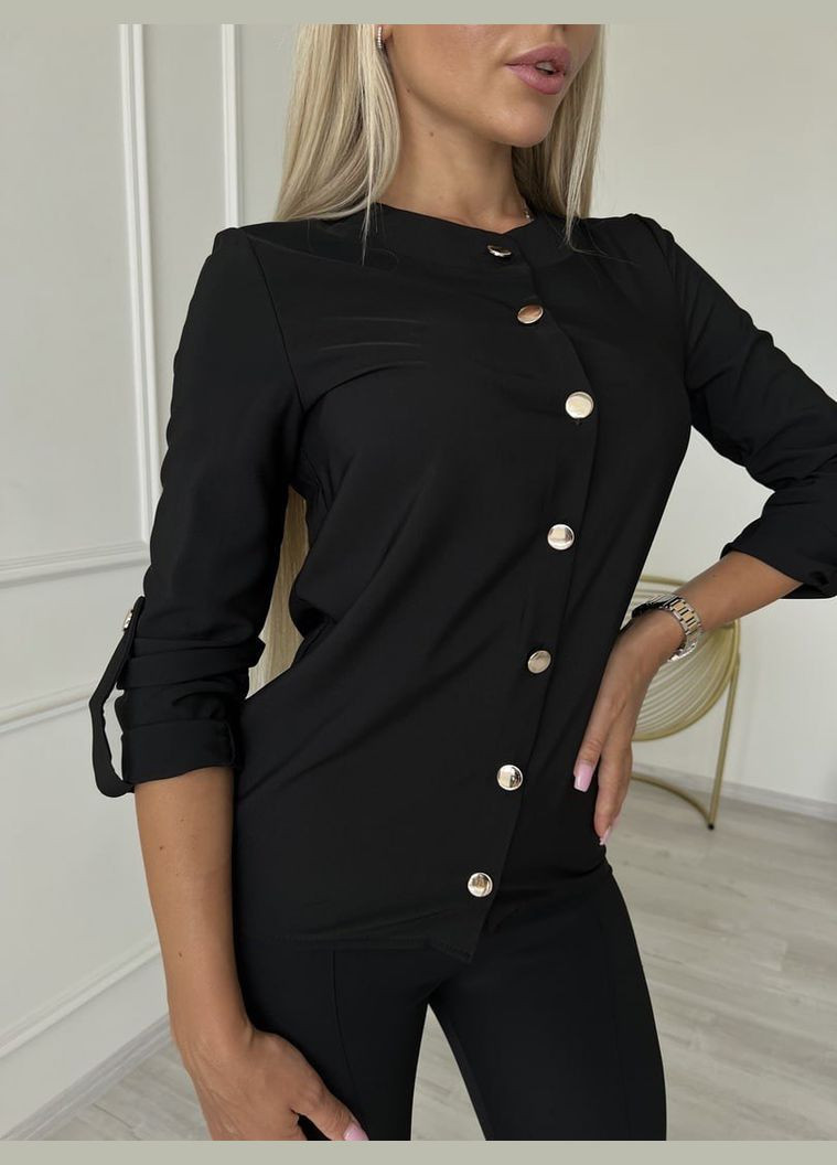 Чорна жіноча блузка софт колір чорний р.42/44 454148 New Trend