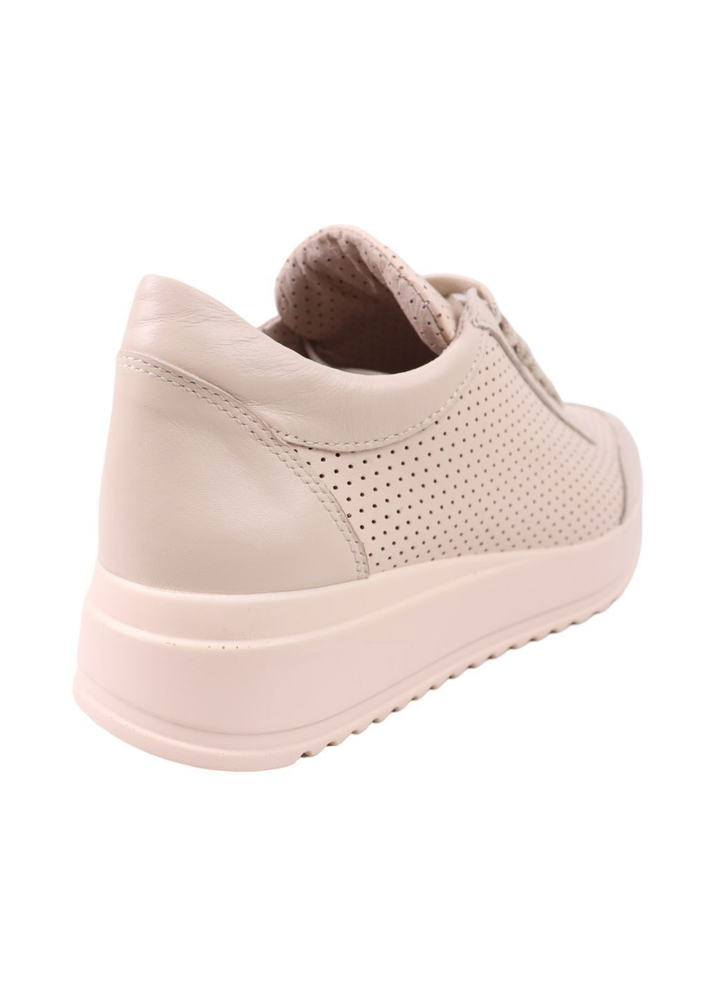 Кроссовки женские бежевые натуральная кожа Visazh 225-25LTSP бежевые (330641742)