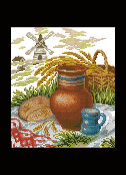 Набор для вышивки крестиком. Размер: 17*19 Ржаной хлеб Лоскуток (315357407)