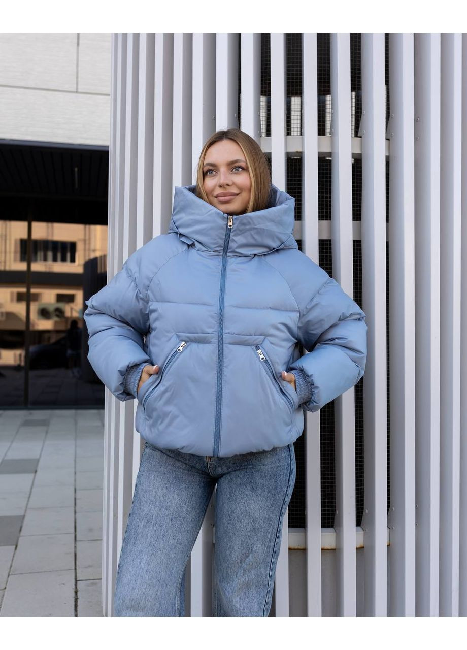 Блакитний зимній Пуховик Geran