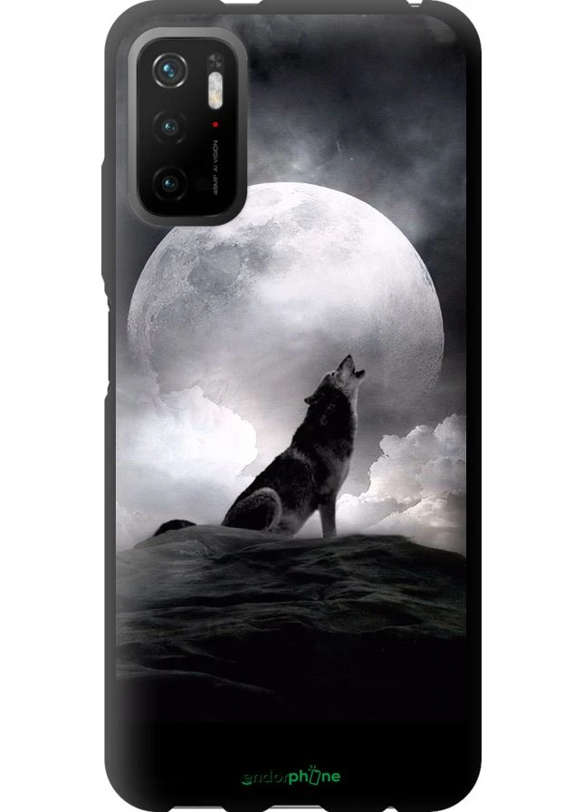 Чохол на Xiaomi Redmi Note 10 5G Вовк, що виє "934b-2556-70447" Endorphone (373630514)