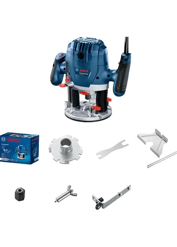 Фрезер Professional GOF 130, 1300 Вт, цанга 6 и 8 мм, 11000-28000 об/мин, вес 3.5 кг. Bosch (393453651)