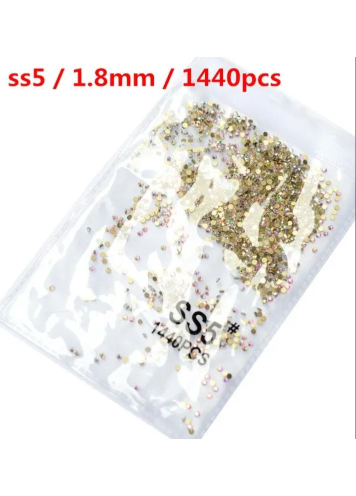 Камни стразы для дизайна ногтей хамелеон Gold 1440 шт., No5 No Brand (370156378)