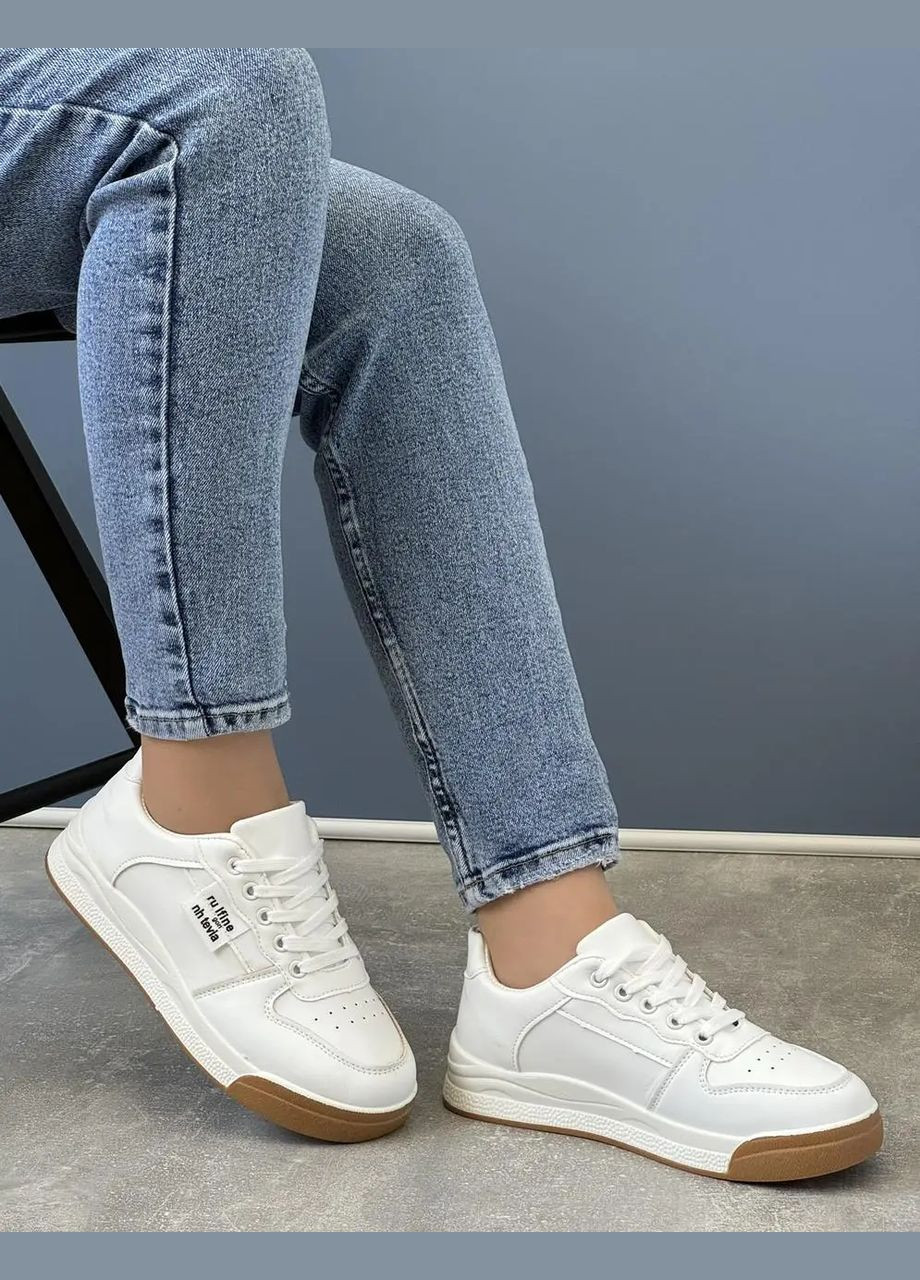 Білі кросівки жіночі, еко-шкіра, білі кеди жіночі, жіночі білі кеди Princess білі демісезони (317618313)