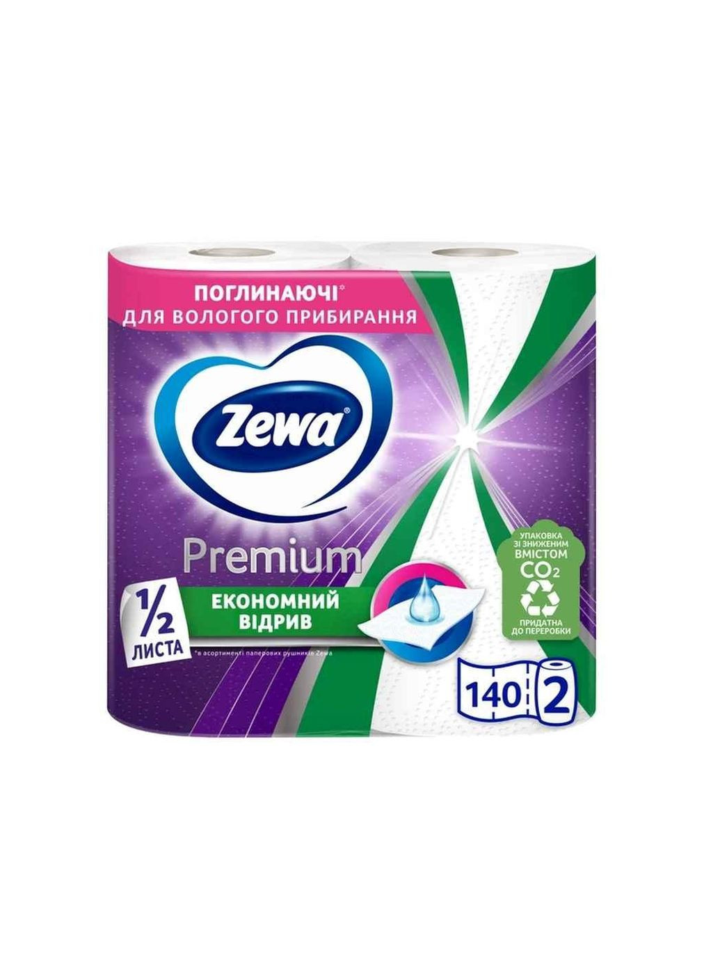 Полотенца бумажные 2рул Extra Long 2слоя ТМ Zewa (303631634)