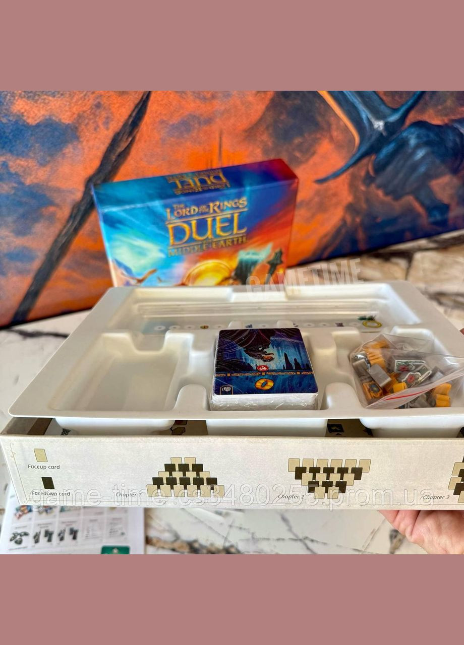 🗡️ Настільна гра The Lord of the Rings: Duel — Битва за Середзем’я + в подарунок правила із перекладом Repos Production (371687199)