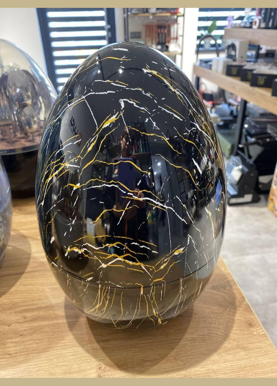 Столовые Приборы Премиум из нержавеющей стали Вилки Ложки Ножи на 12 персон Яйцо (24 предмета) Чорний мрамор LUGI (317044971)