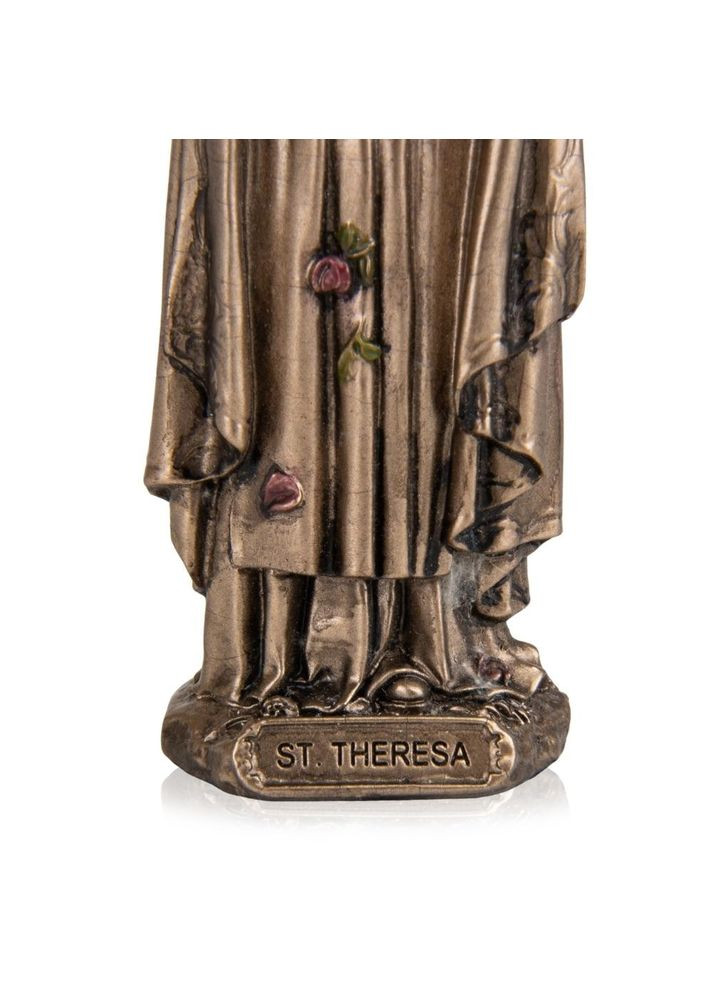 Миниатюрная фигурка Святая Тереза 8,5х3 см с бронзовым напылением 177849 Veronese (302239346)