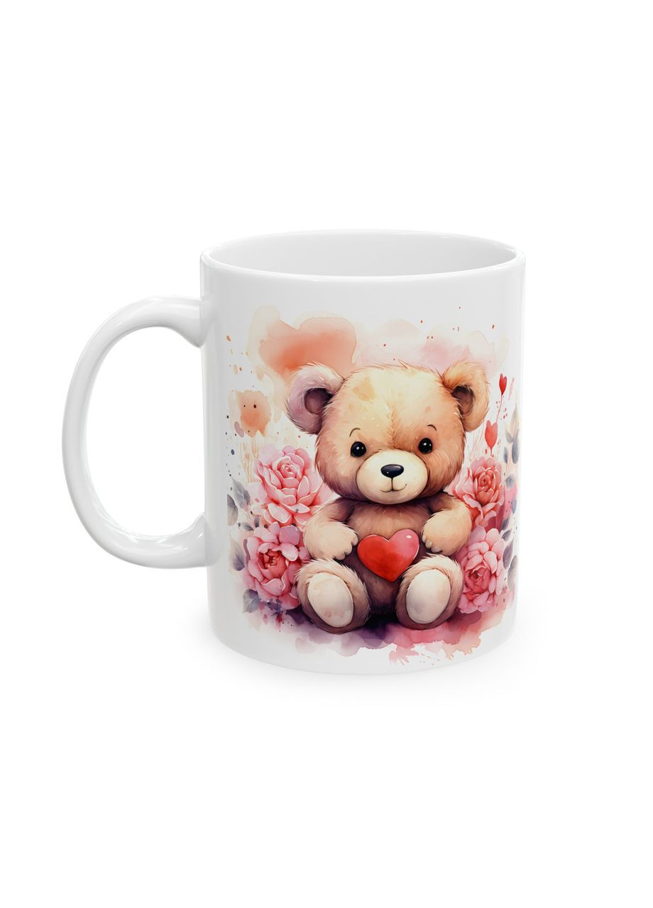 Керамічна чашка з дизайном "Милий плюшевий ведмедик" No Brand (368671849)