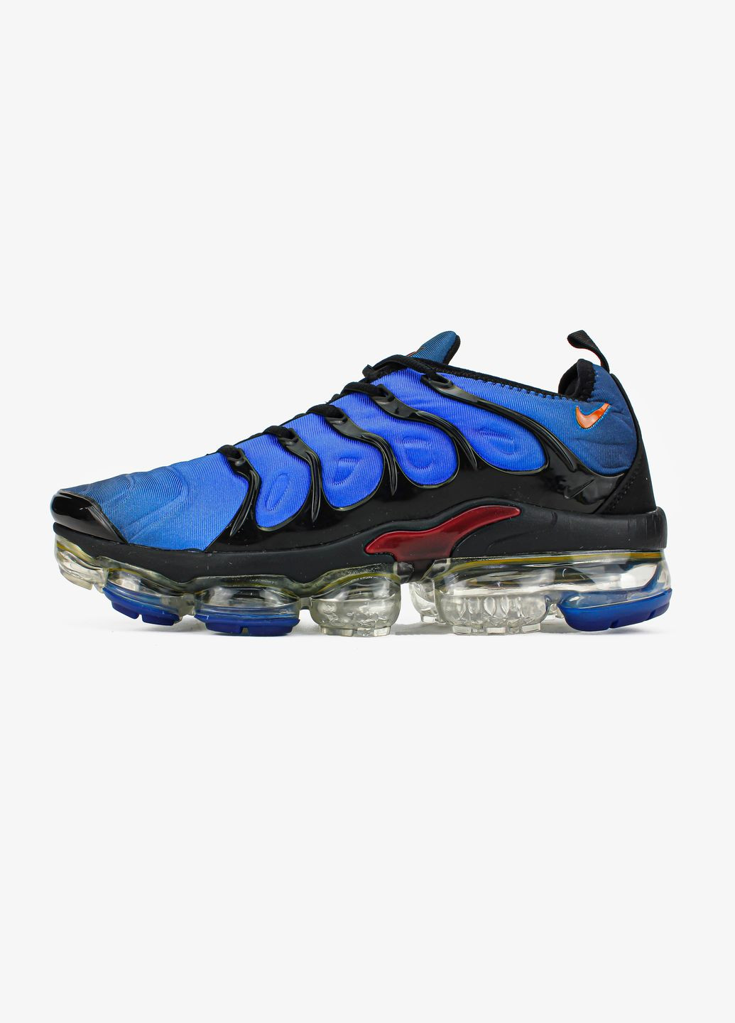 Синие всесезонные кроссовки мужские nike air vapormax plus retro knicks blue black | найк аир вапормакс синие черные No Brand
