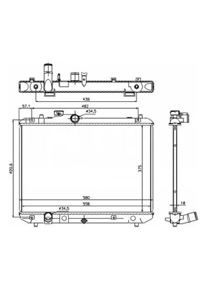 Радиатор охлаждения SUZUKI SWIFT 1,3-1,5 05- 69400 Nissens (366732969)
