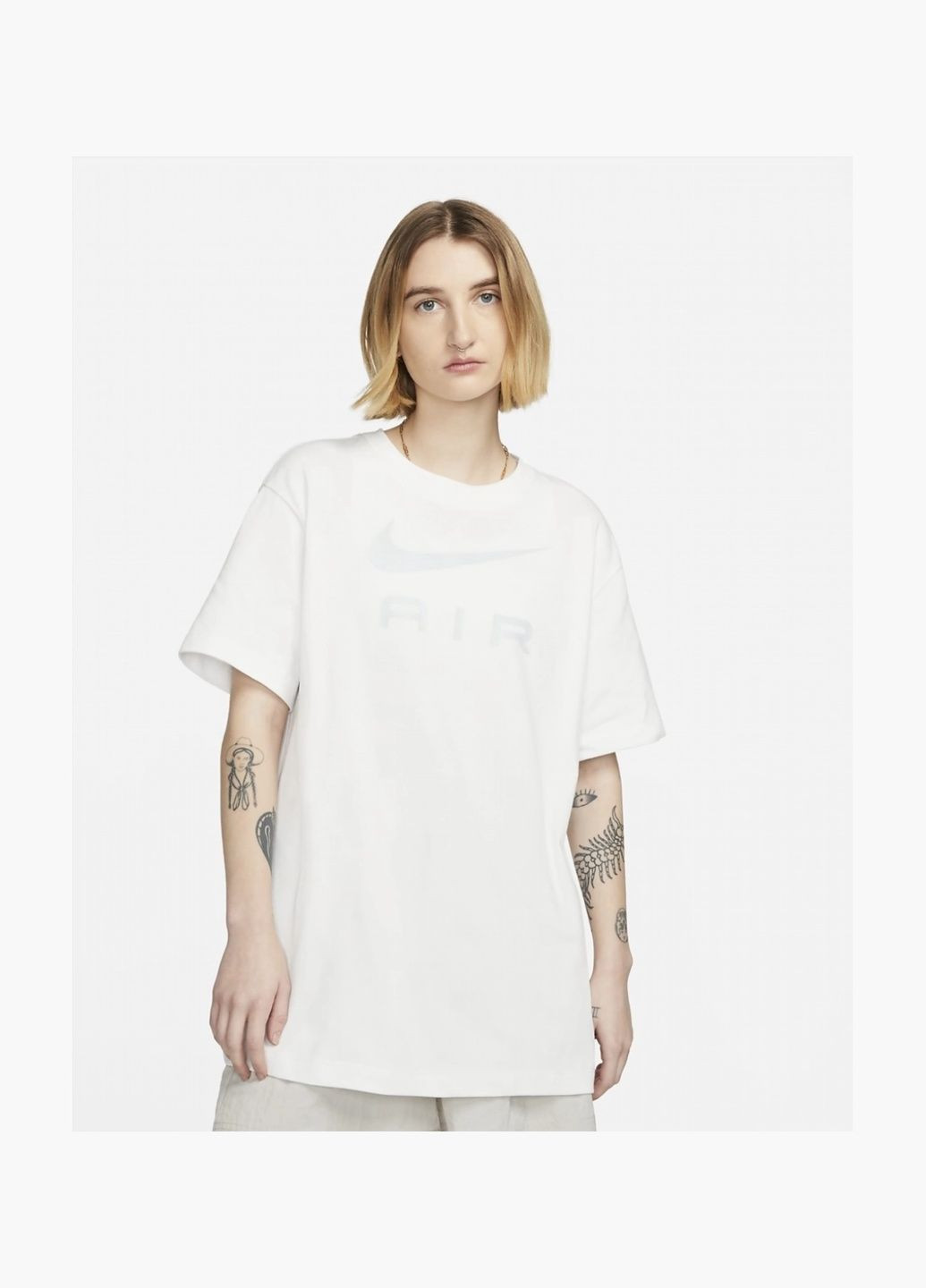 Футболка женская W Nsw Tee Air Bf White DX7918-121 Nike - (326783994)