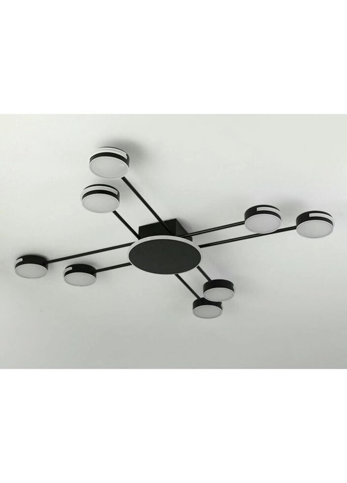 Люстра светодиодная потолочная LED светильник для квартиры на потолок лэд 27559 Черный 10х100х100 см. Sunnysky (324396145)