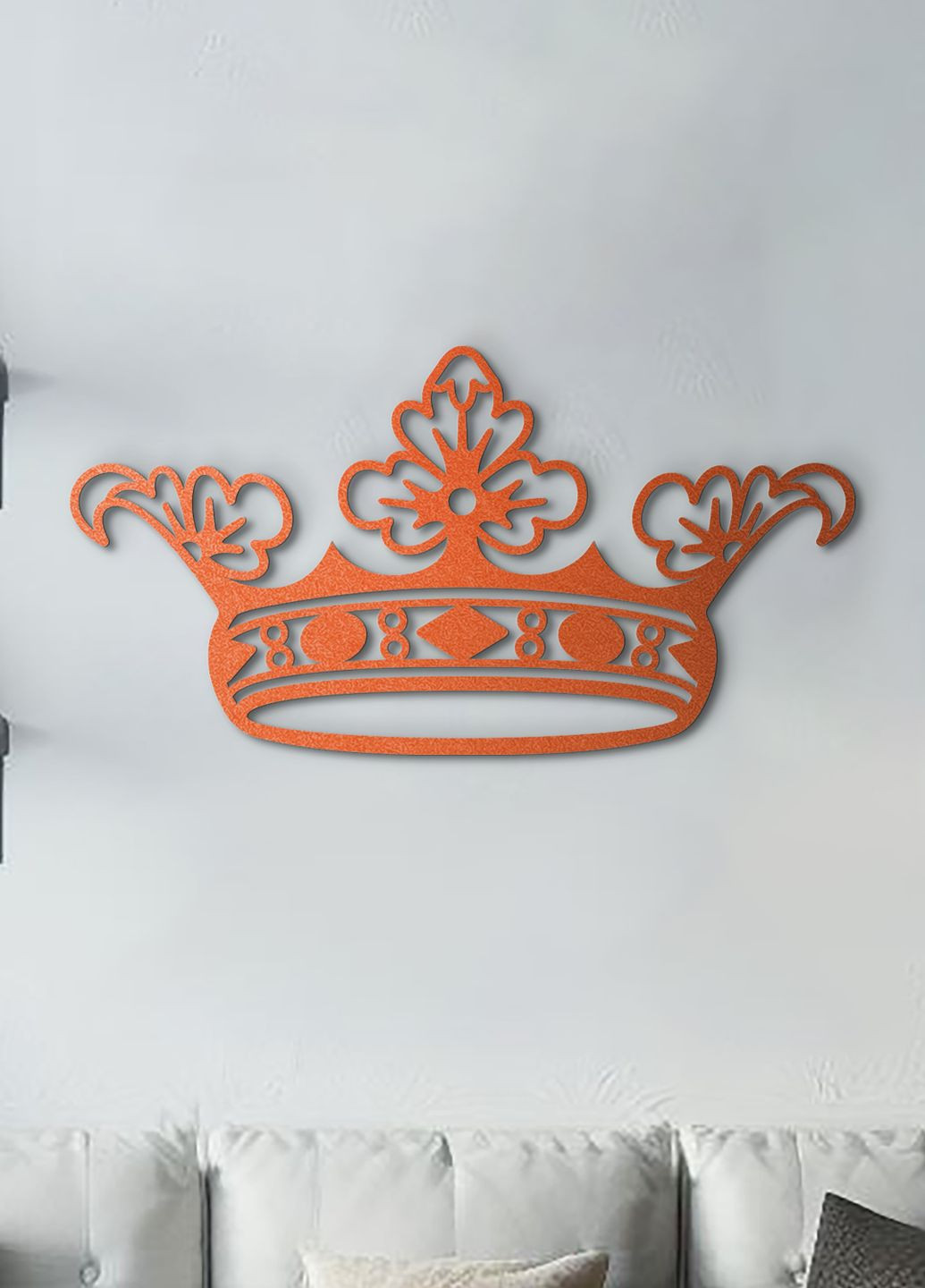 Дерев'яний декор для дому, сучасна картина на стіну "Корона королеви", декоративне панно 25х13 см Woodyard (292112267)