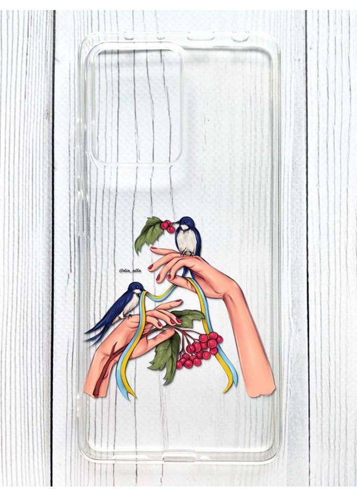 Прозорий чохол на Xiaomi Redmi Note 12 Pro 5G Ластівки (принт 15) Creative (356128173)