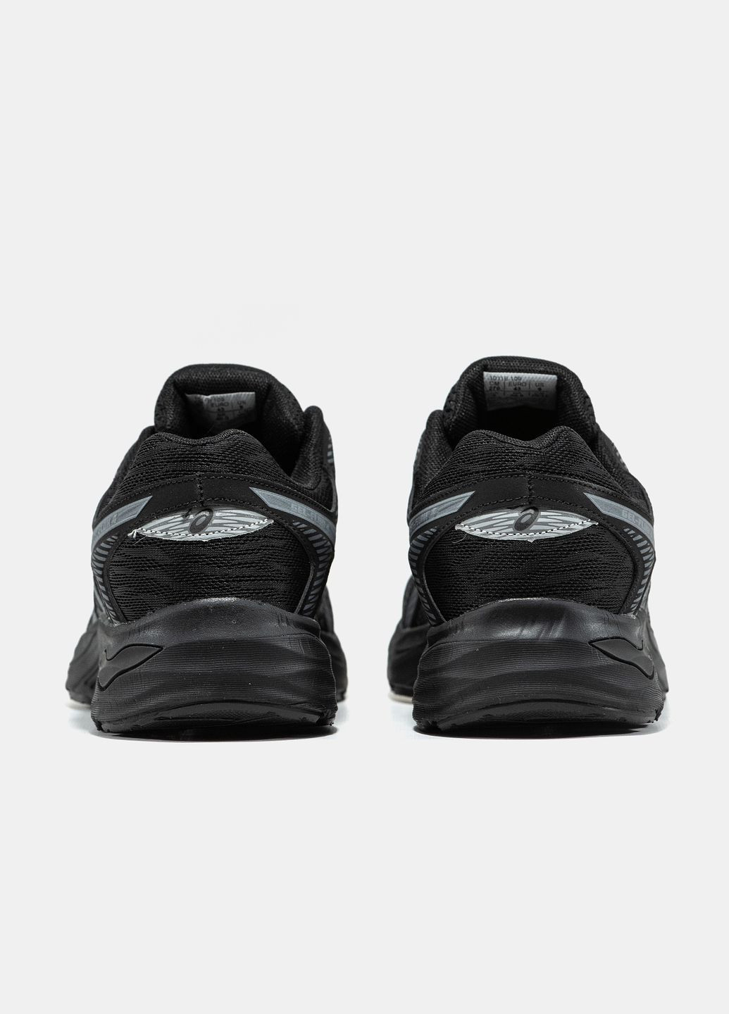 Черные демисезонные кроссовки мужские asics gel-flux 4 black grey | асикс гель флюкс 4 черные No Brand