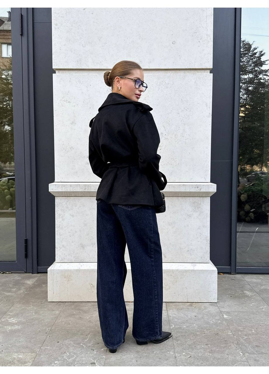 Черная демисезонная куртка Україна UMButik