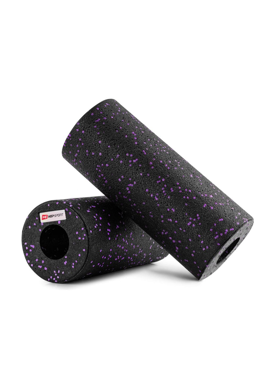Роллер массажер (валик, ролик) гладкий EPP 33см HS-P033YG черно-фиолетовый Hop-Sport (303127102)