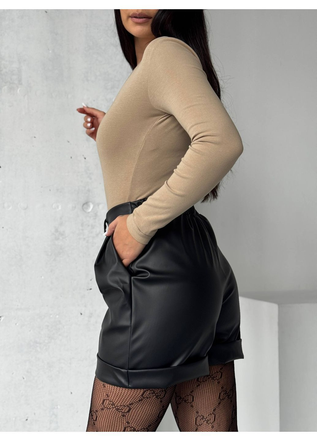 Шорти жіночі з еко-шкіри Style Point (369456490)