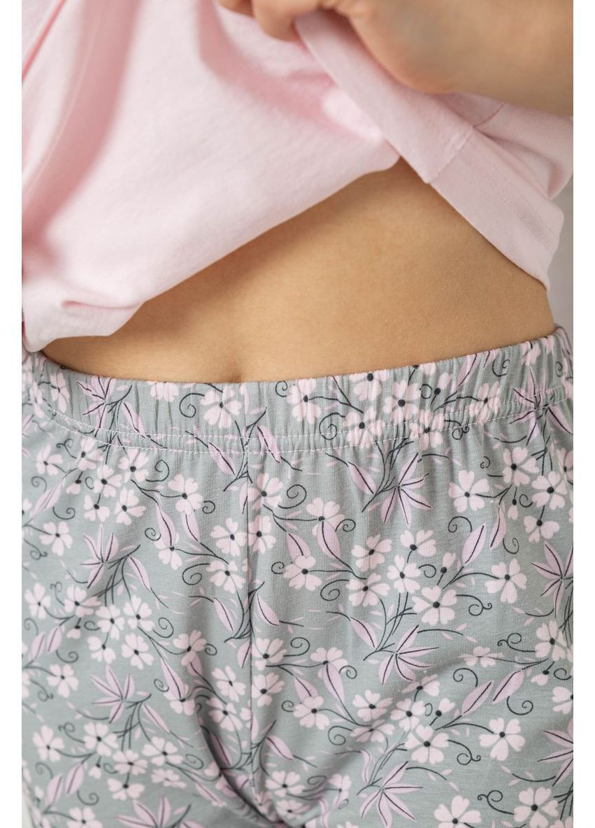 Рожева всесезон жіноча піжама з принтом Sport Line