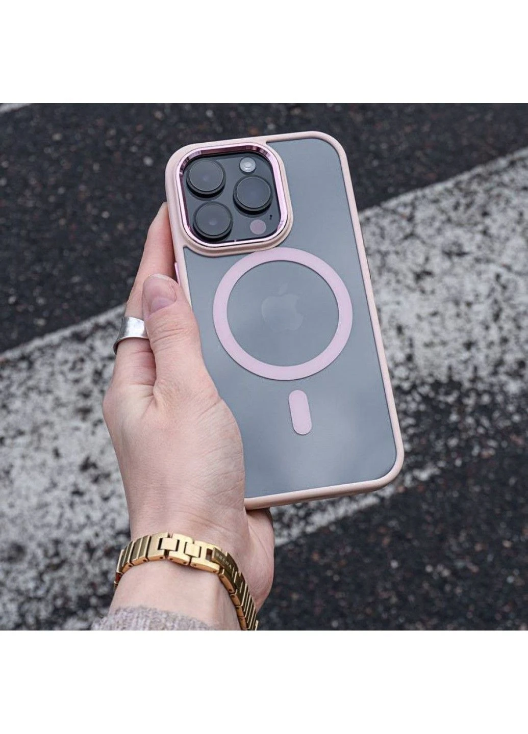 Чохол Ardor Case with Magnetic Ring для iPhone 16 Pro Midnight blue Wave (382769800)