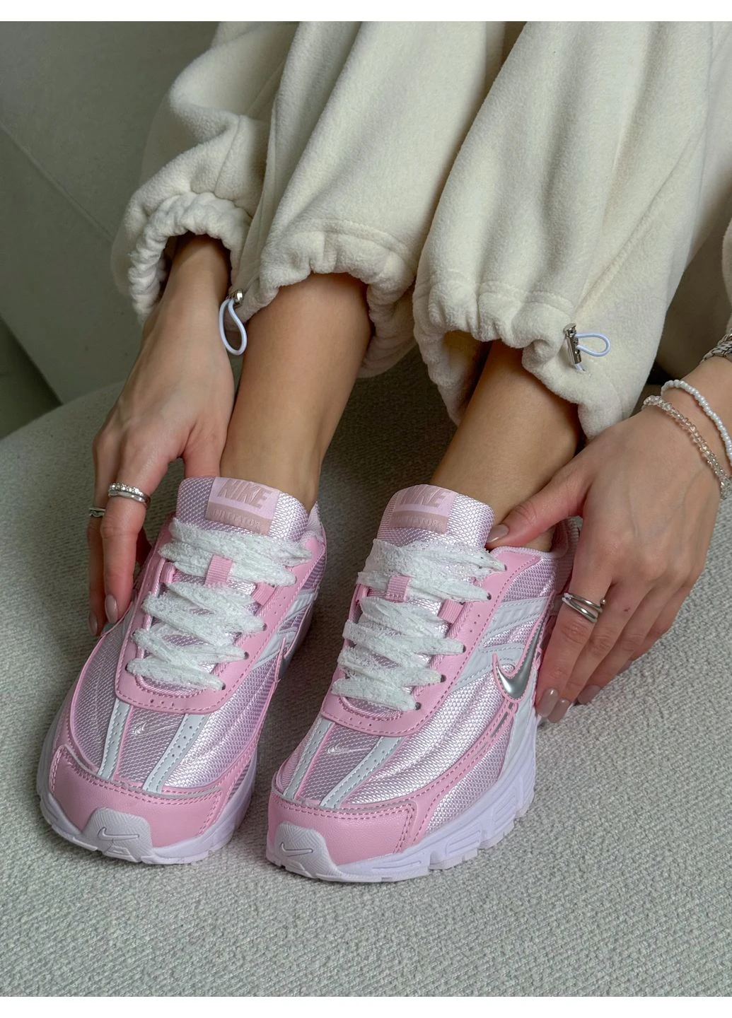 Кросівки жіночі Nike Initiator Pink Grey | Найк Інітіатор рожеві No Brand рожеві демісезони (379130144)
