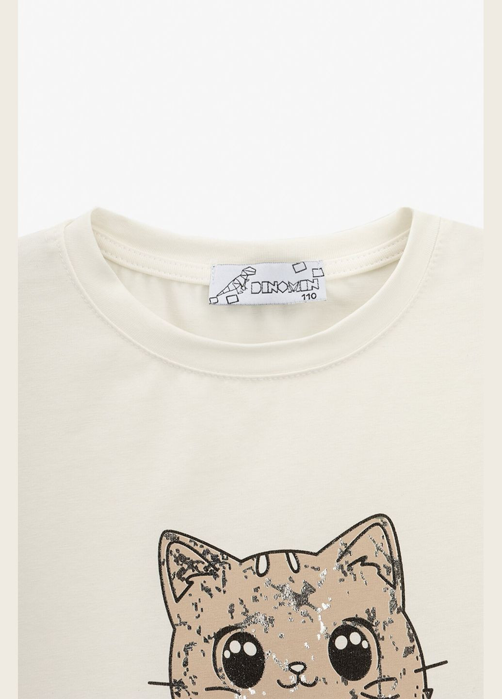 Молочная летняя футболка с принтом для девочки 44565 92 см молочный shop (2000991040748) Baby Show