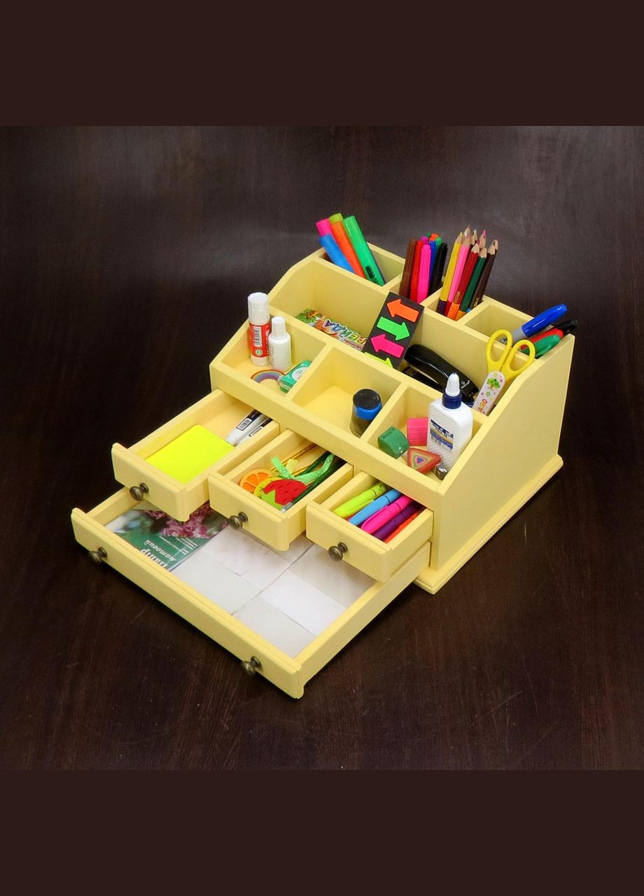 Органайзер настільний з дерева Гувернер лимонад (КНЦ-001951) No Brand (328226972)