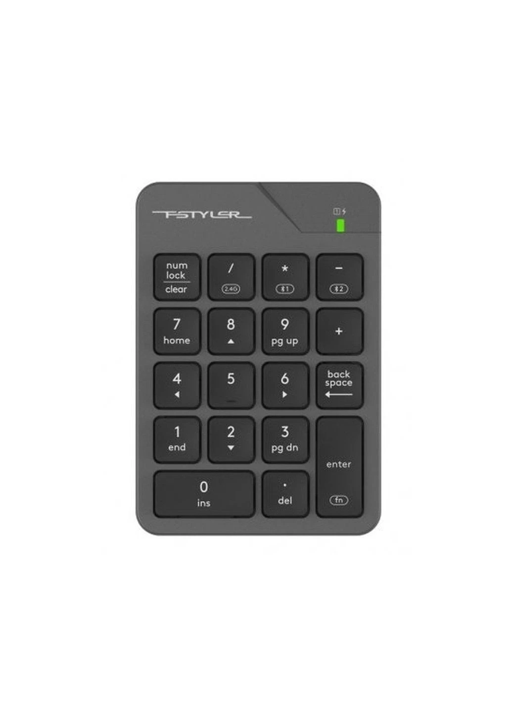 Клавіатура (ek12462) A4Tech FBK21C Wireless/Bluetooth Smoky Grey (392047693)