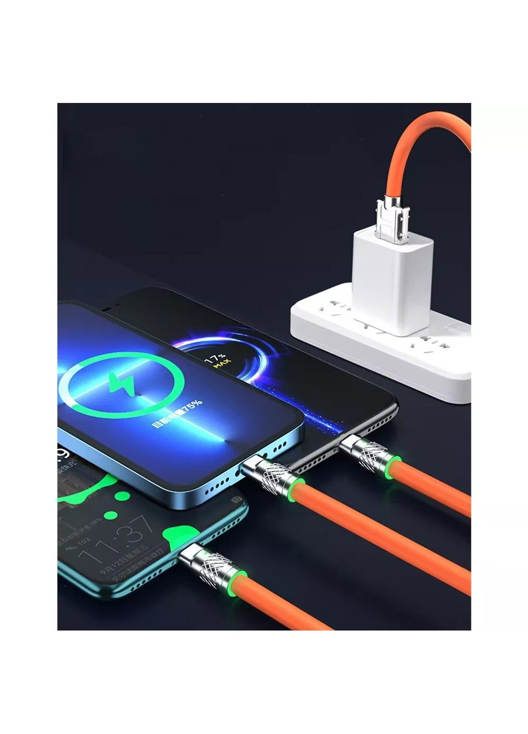 Кабель універсальний для заряджання 3 в 1, швидка зарядка, передача даних microUSB, Type-C, Lightning YXF23571 No Brand (304971279)