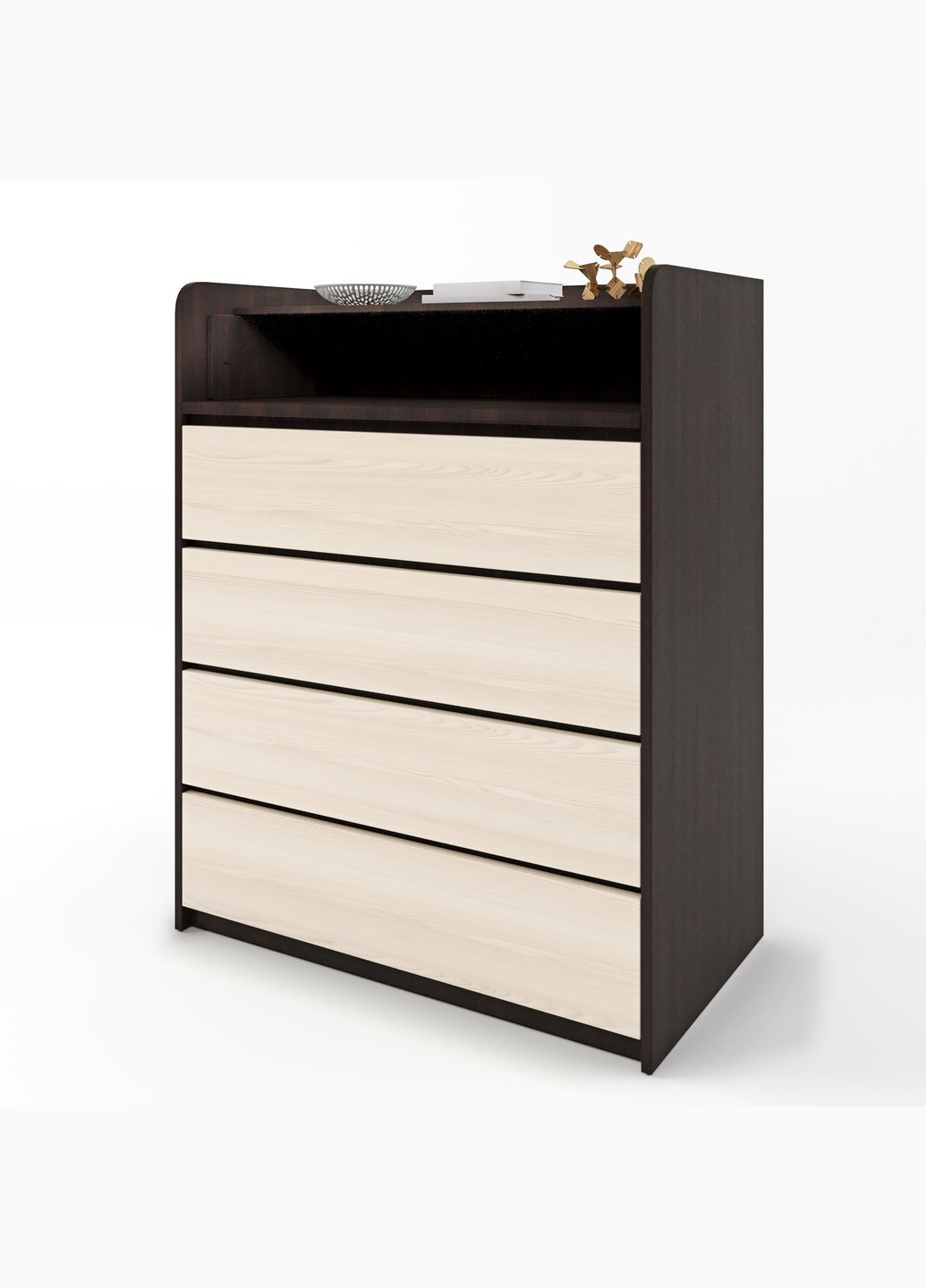 Комод пеленальний 80х45х101 венге/дуб молочний (телескопи) (EVR-2448) Еверест (311684238)