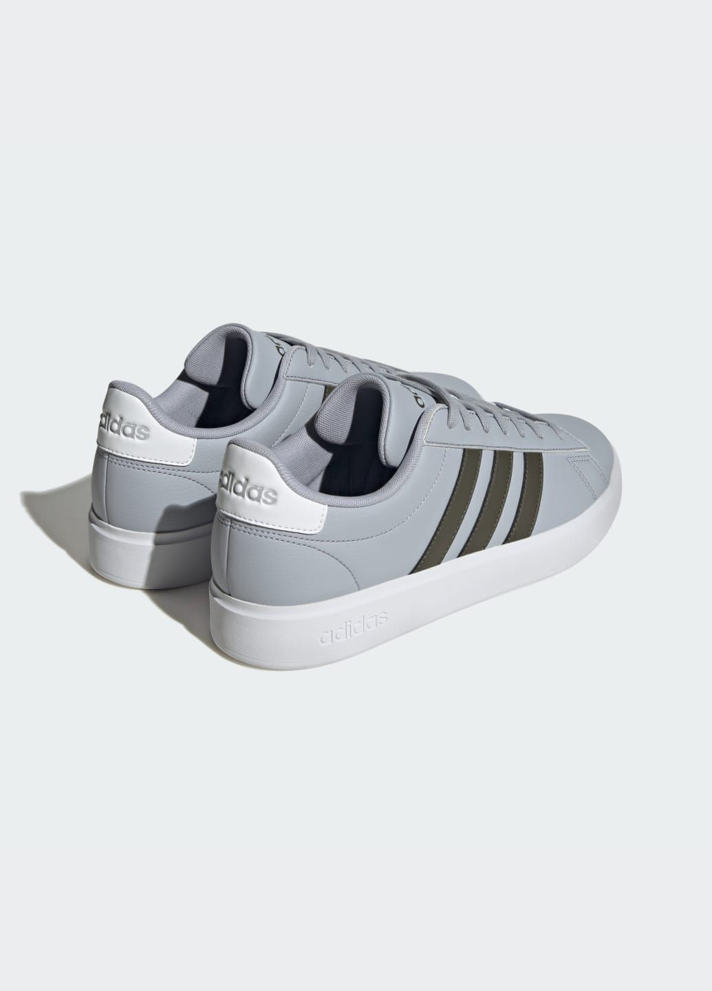 Серые летние кроссовки grand court 2.0 adidas