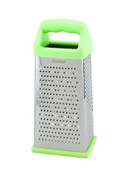 Терка 4-х гранная из нержавеющей стали с пластиковой ручкой для кухни для нарезки и измельчения Fissman (368980036)