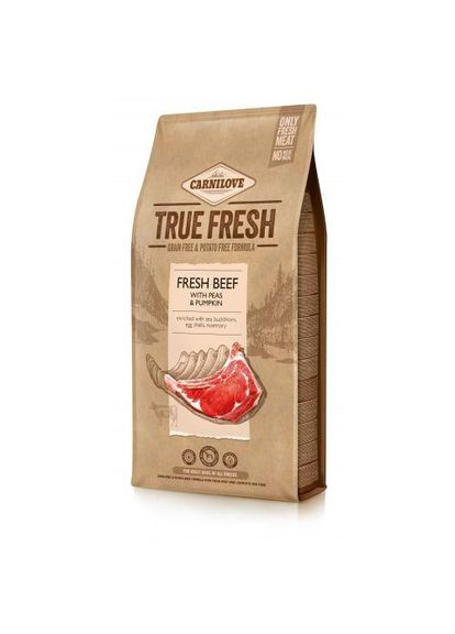 Сухой корм True Fresh для взрослых собак всех пород, с говядиной, 11,4 кг (*) Carnilove (323219803)