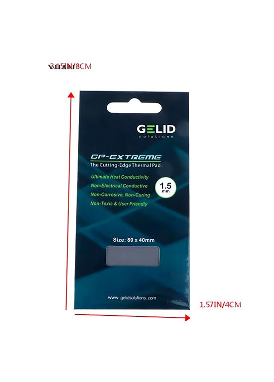 Термопрокладка GELID GPEXTREME 12W/mk 2мм 80x40мм No Brand (305844840)