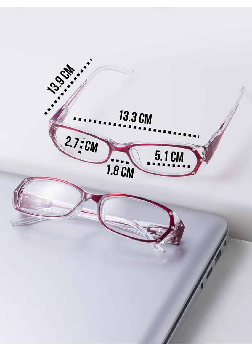 Готовые женские пластиковые очки для зрения -1.75 вдаль прозрачная линза Ralph (372506774)