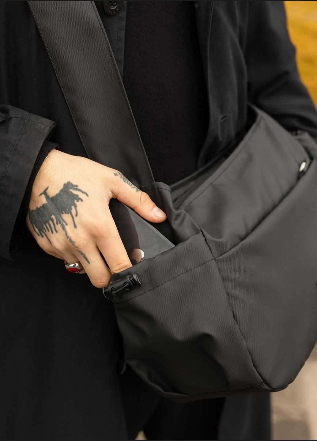 Мужская сумка Dart черная Sambag (322846625)