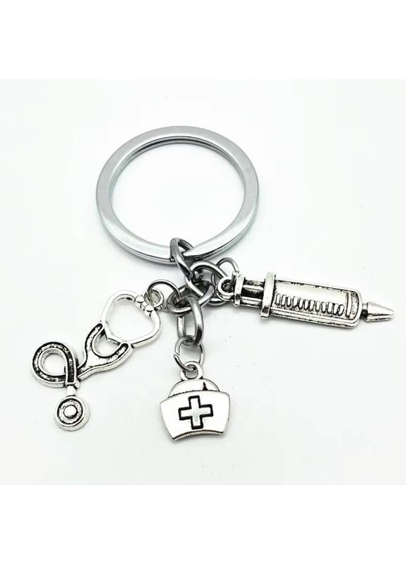 Брелок для доктора медицины инструменты стетоскоп шприц Медбрат No Brand (339869739)