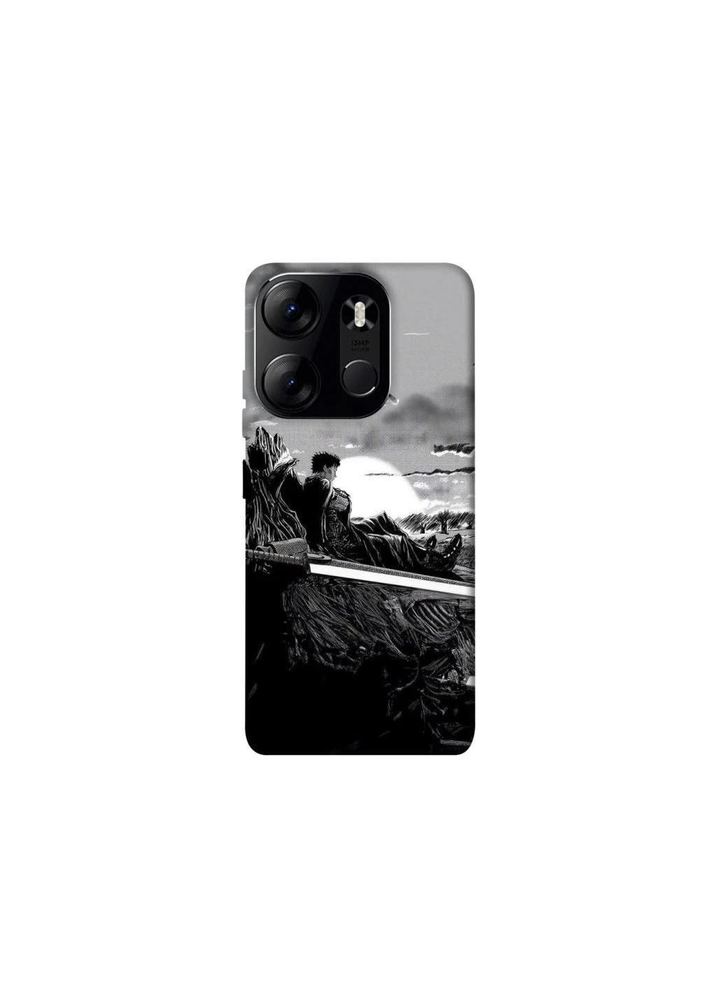 Чехол на Tecno Spark Go 2023 Berserk sunset Frontalka (354346747)