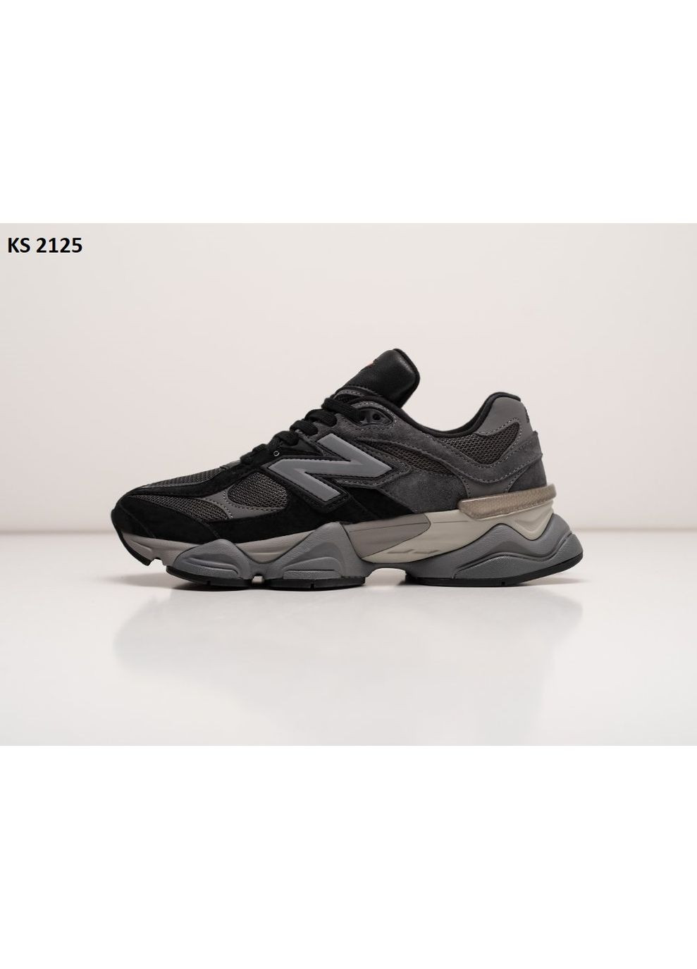 КРОСІВКИ ЖІНОЧІ NEW BALANCE 9060 BLACK GRAY НЬЮ БЕЛАНС 9060 No Brand чорні демісезони (368861799)