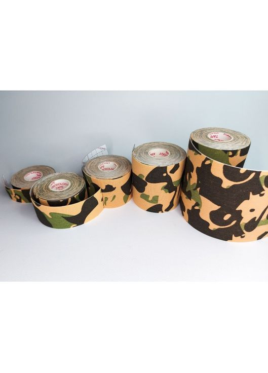 Тейп кинезио 2,5 см, кинезиологическая лента Kinesiology Tape, камуфляж No Brand (350349847)