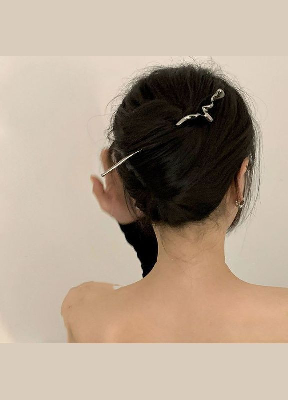 Традиційна китайська шпилька з металу для створення зачіски і закріплення волосся No Brand (311222461)