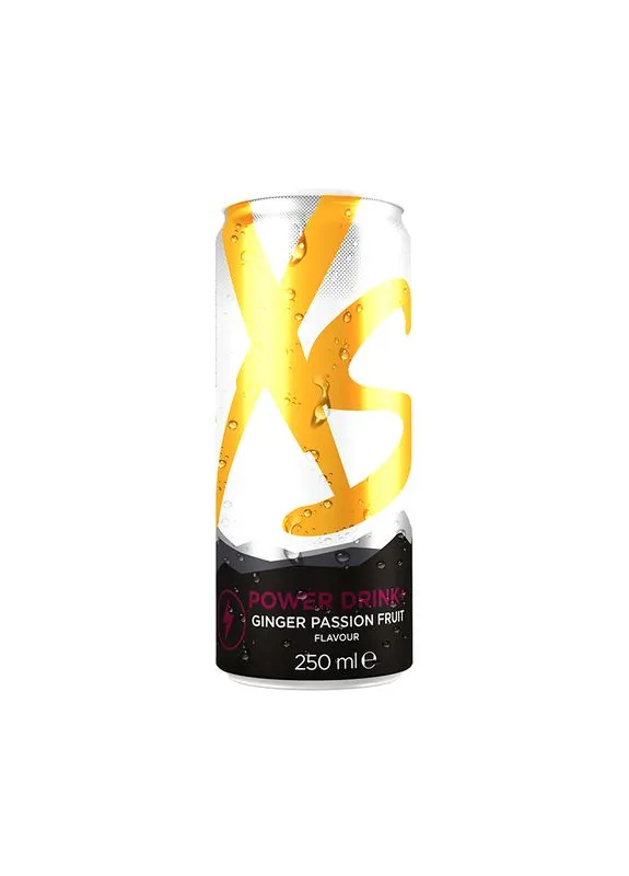 Энергетический напиток Power Drink+ вкус имбирь-маракуйя 250 мл 12 шт. XS (392960935)