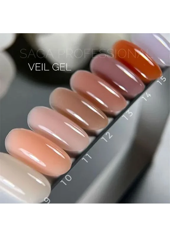 Гель для нарощування Professional Builder Gel Veil №13 (тілесно-рожевий), 15 мл Saga (386090892)