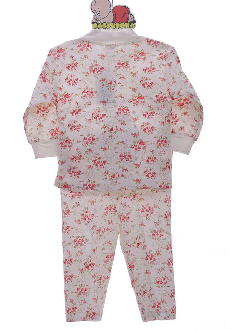 Червона піжама з довгим рукавом для дівчинки трикотажна малюк червоний 62 см (37260) BABYKROHA