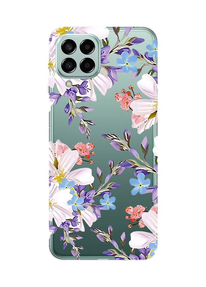Прозорий чохол на Samsung Galaxy M33 5G:: Квітковий малюнок (принт 272) Creative (360672454)