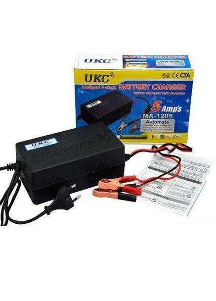 Автомобільний зарядний пристрій для акумуляторів MA-1205 12V 5A із захистом від короткого замикання UKC (305327371)